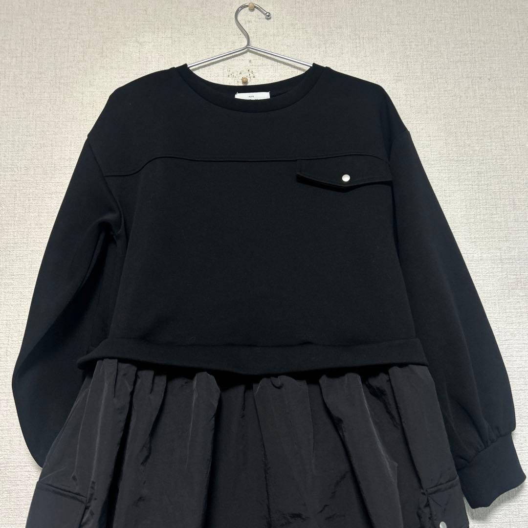 ★即売デザイン★ oto.ha 異素材ドッキング　ワンピース　ドレス　otoha