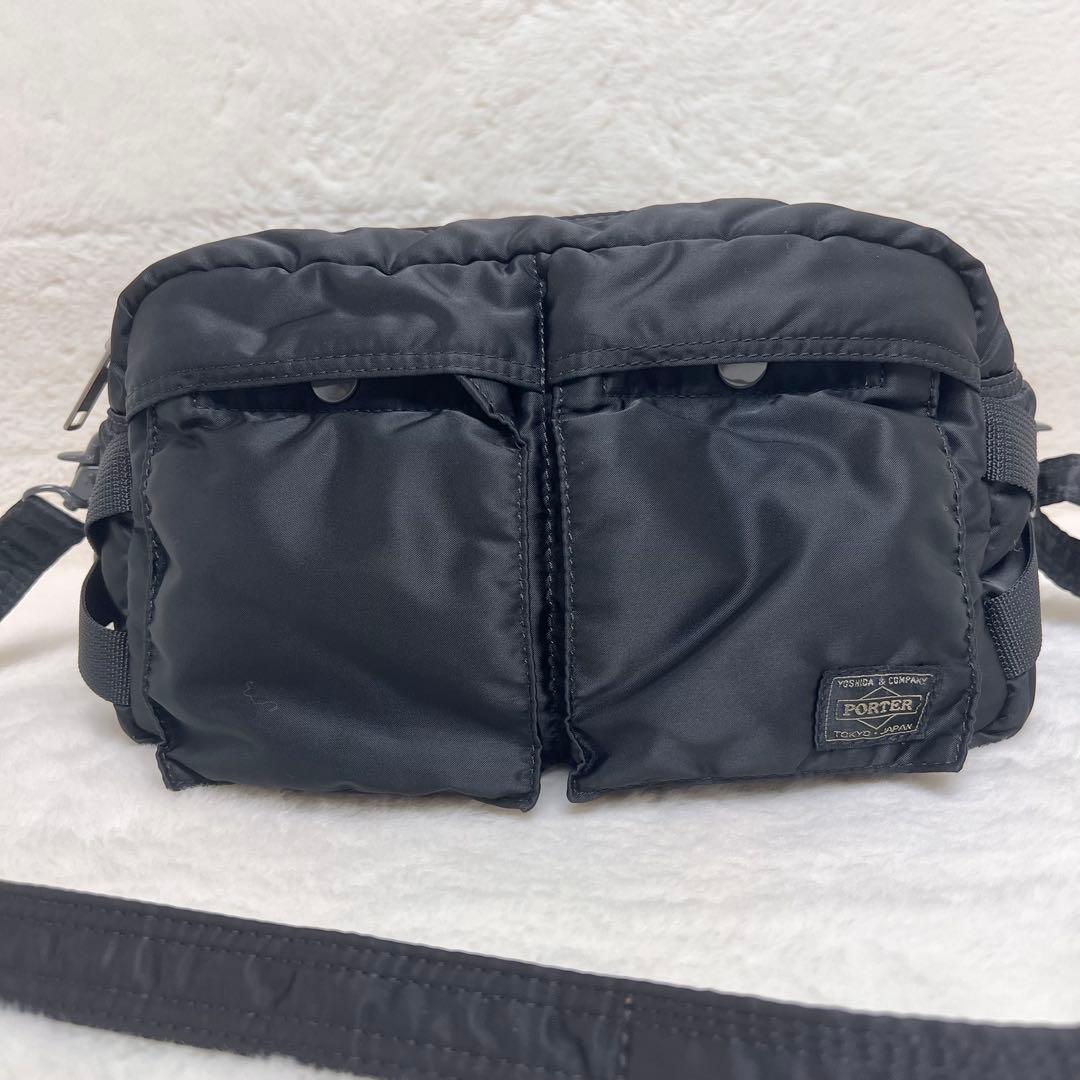 【美品】ポーター タンカー ウエストバッグ ショルダーストラップ