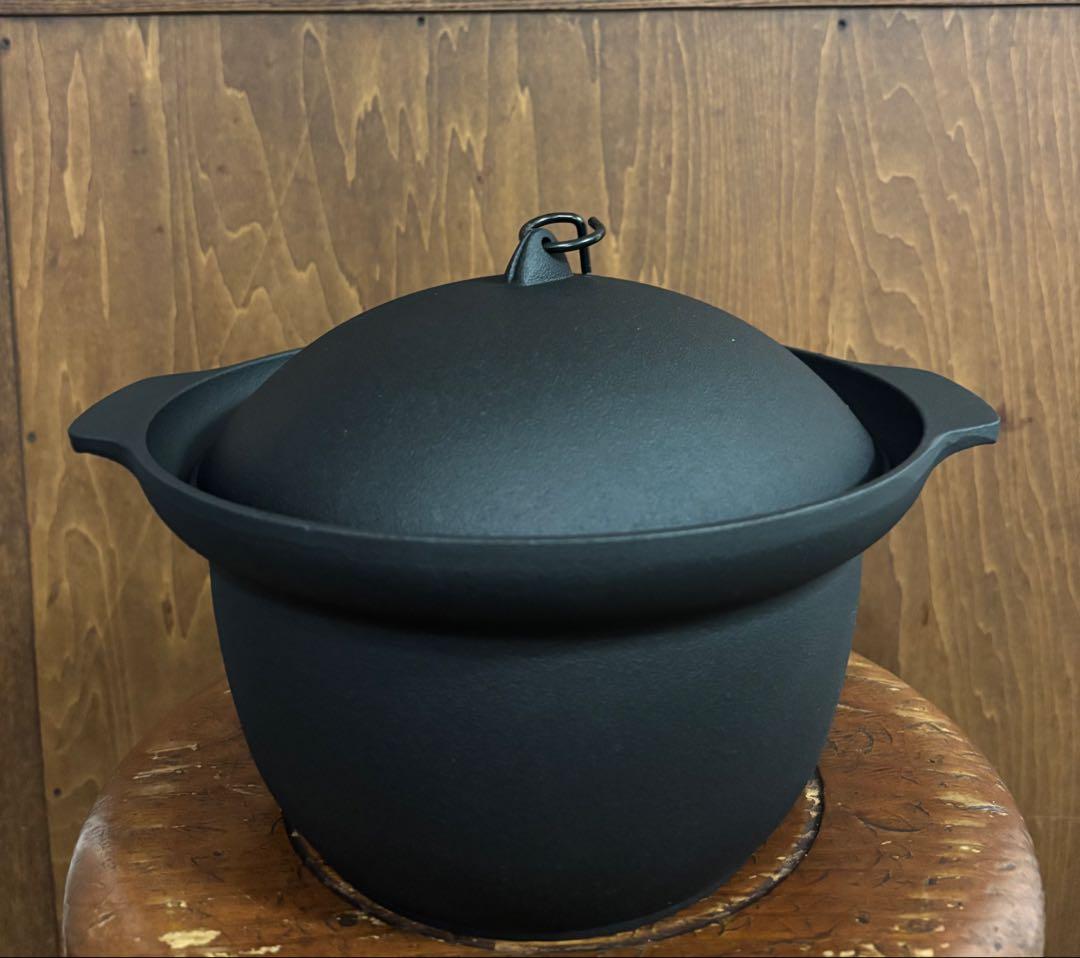 新品未使用・南部ごはん釜　3合炊き　F-414　南部鉄器　オイゲン