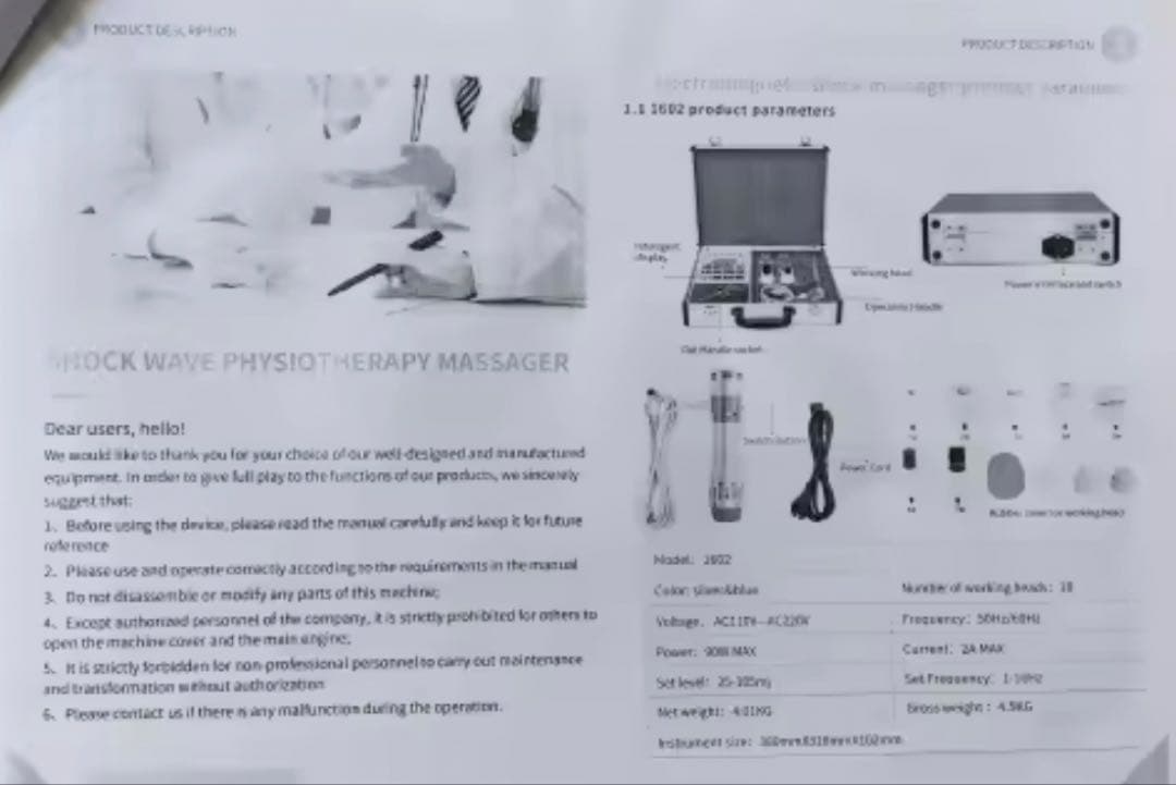 体外衝撃波　電気衝撃波マッサージ機 ポータブルケース付き）　骨折緩和　ED対策