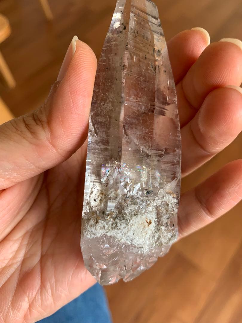 値下げ！ヒマラヤ水晶　パキスタン　 超クリアー　セルフヒールド　ＤＴ　虹あり