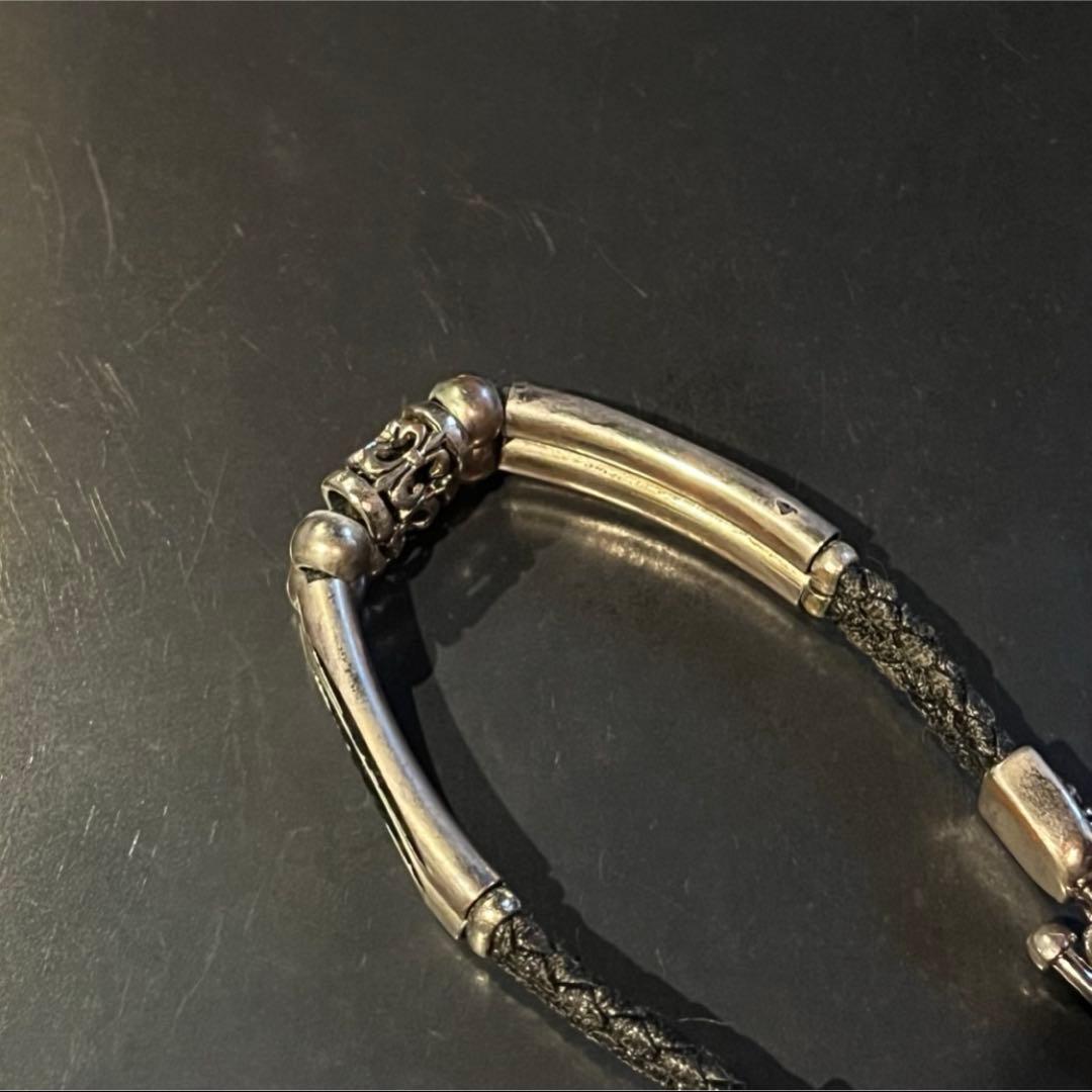 SILVER925 CROSS BRACELET/シルバー/ブレスレット