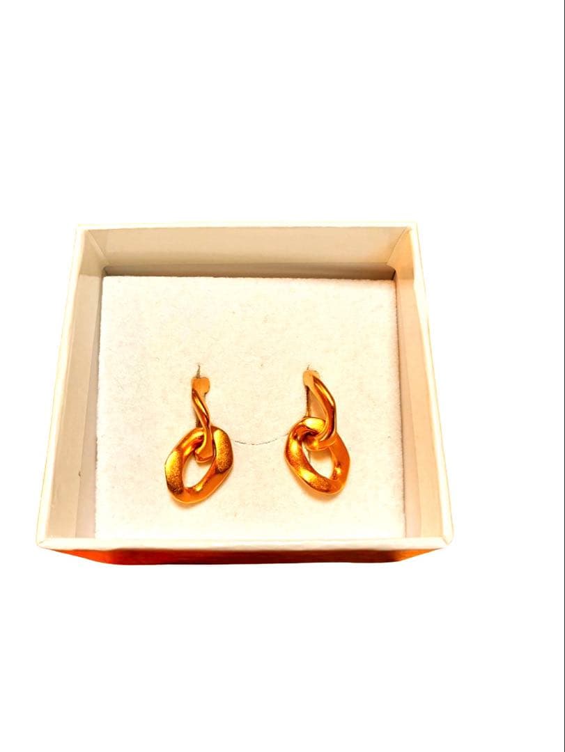 Maison Margiela マイヨンピアス ダブルカーブリング ゴールド