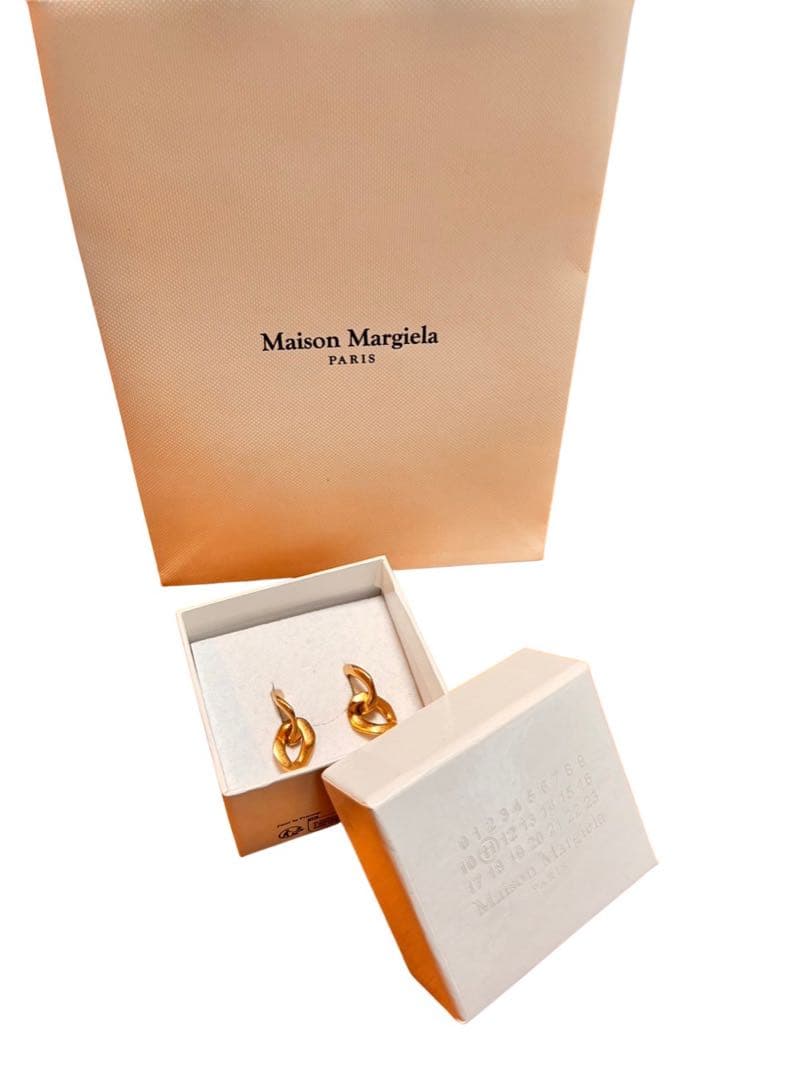 Maison Margiela マイヨンピアス ダブルカーブリング ゴールド