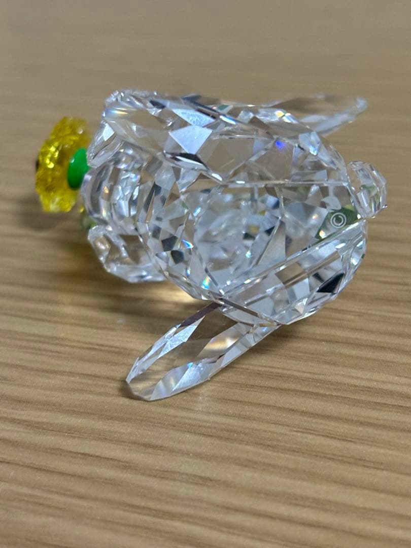 SWAROVSKI スワロフスキー　うさぎとひまわり　置物　オブジェ　インテリア