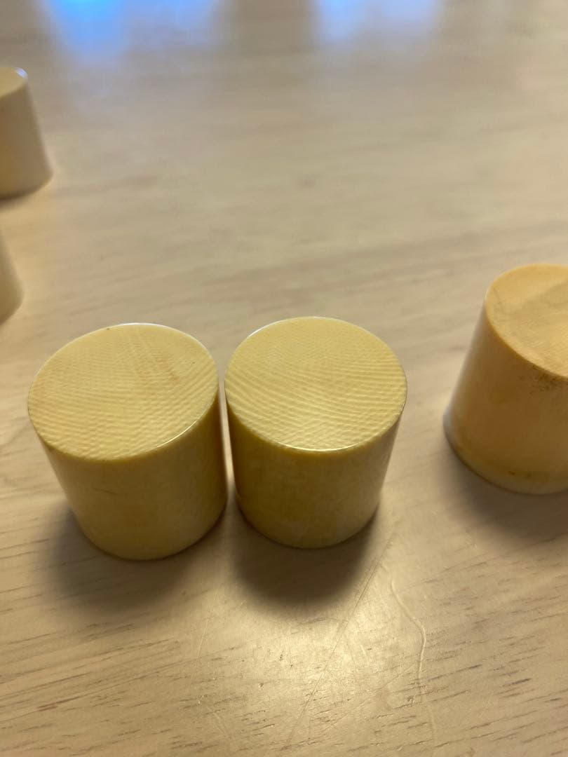 田中　掛け軸用 軸先 10対 528g 根付け材 直径2.5cm〜3cm