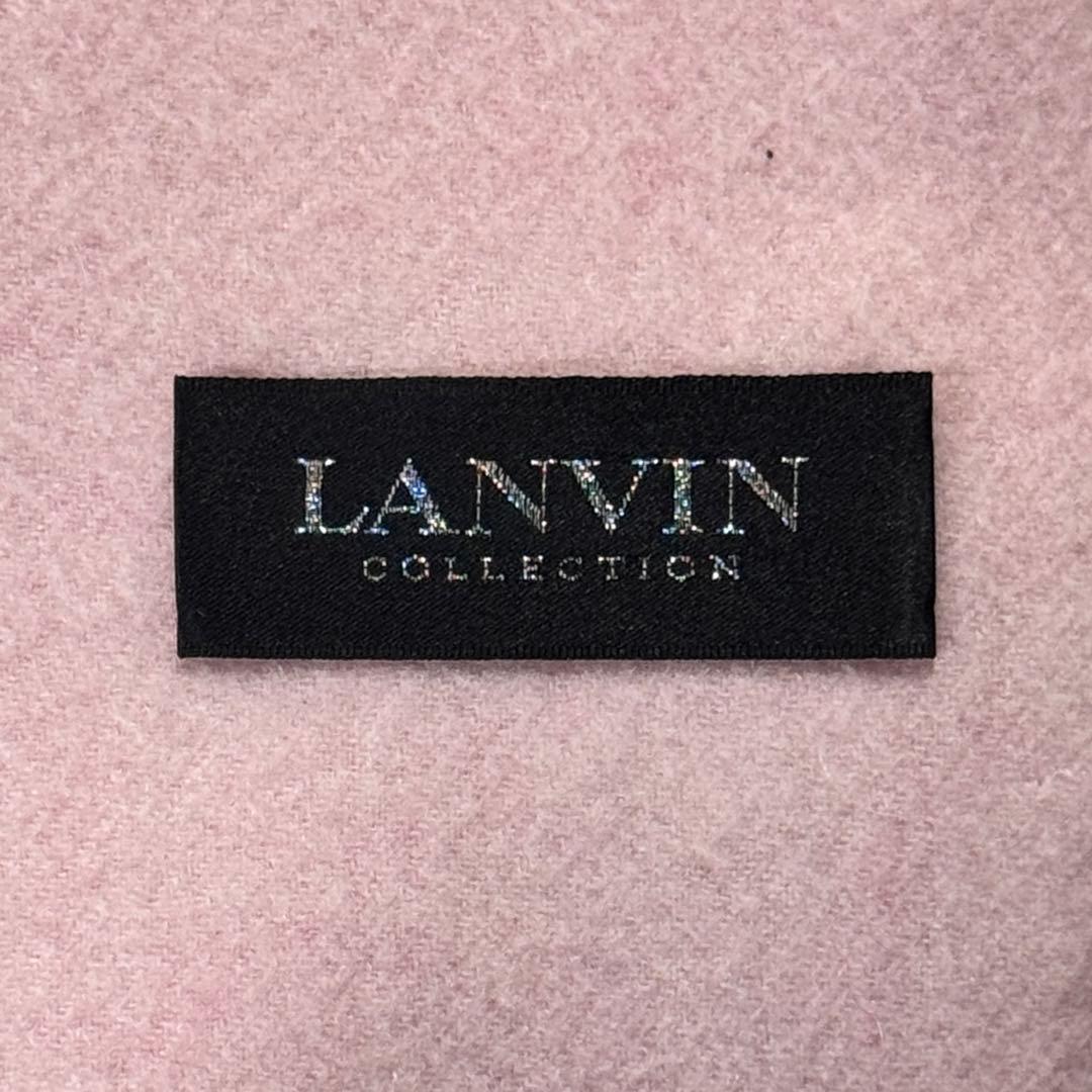 美品✨LANVIN カシミヤ100% ピンク マフラー ストール　大判