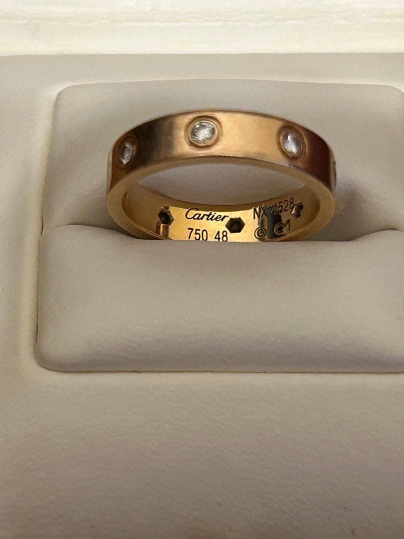 Cartier 18Kゴールド リング ダイヤモンド付き