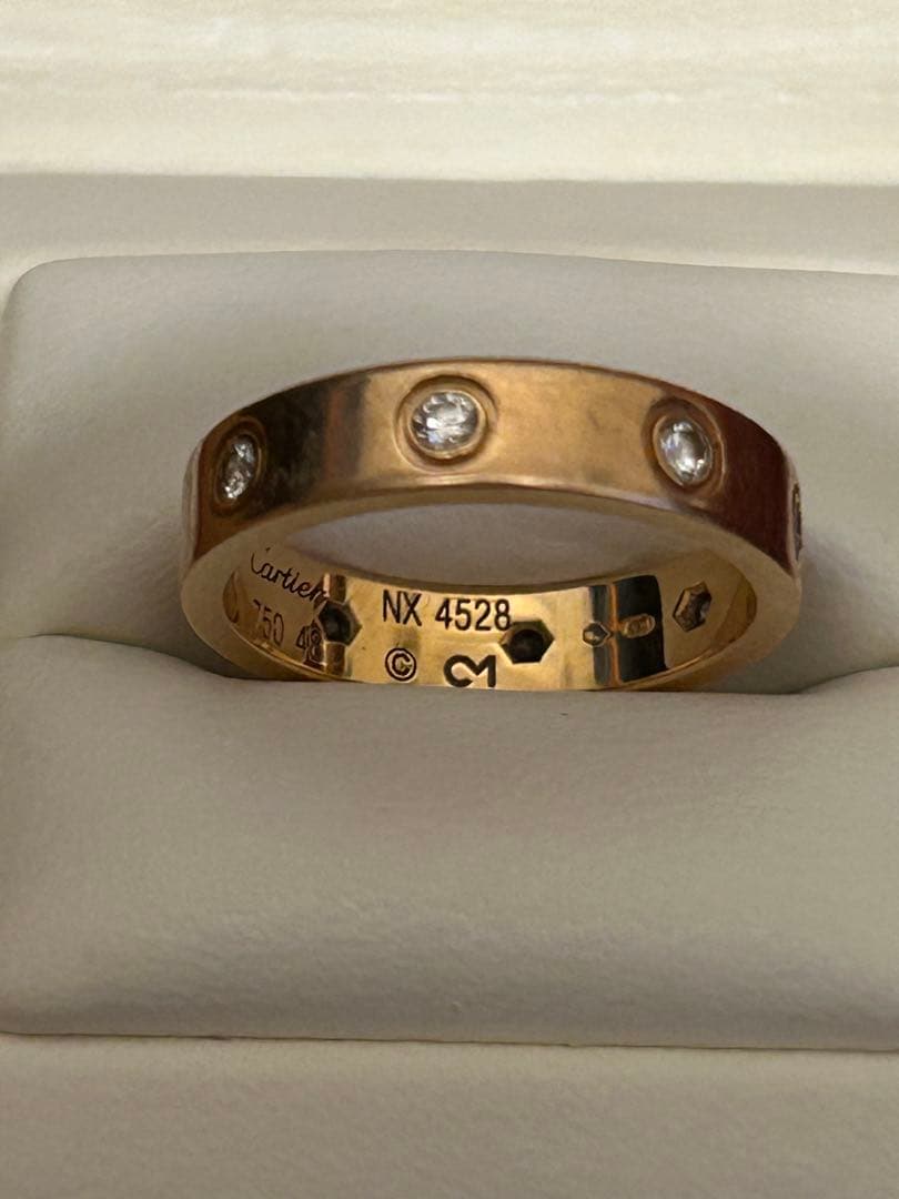 Cartier 18Kゴールド リング ダイヤモンド付き