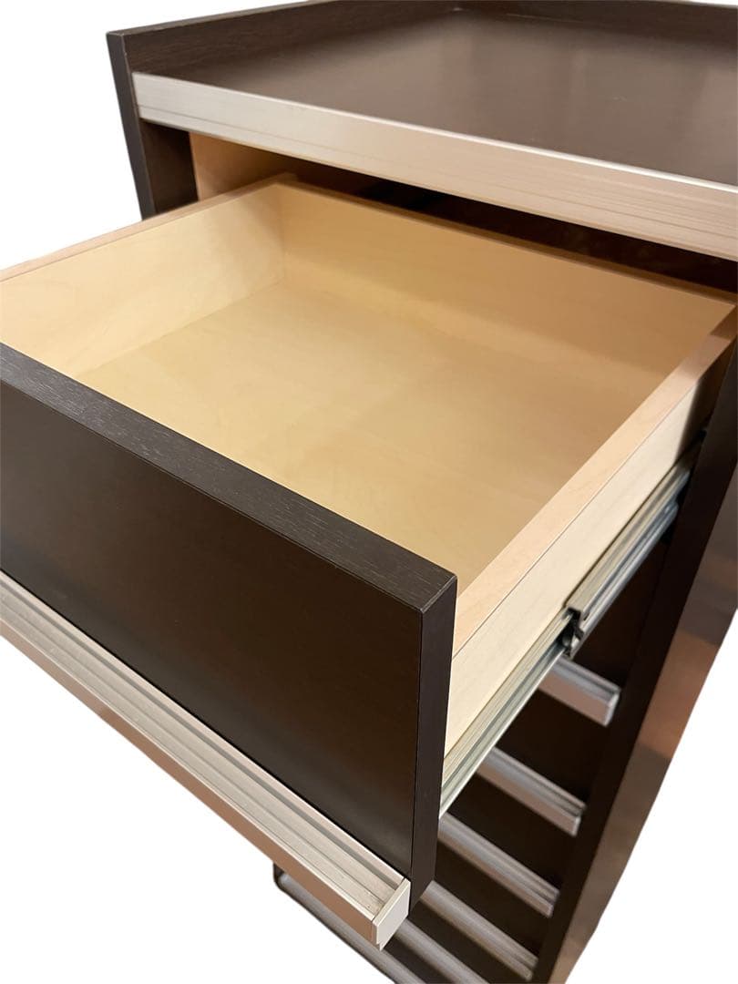 オークス CDラック キャビネット 木目調 7段 収納 飾り棚 約735枚収納