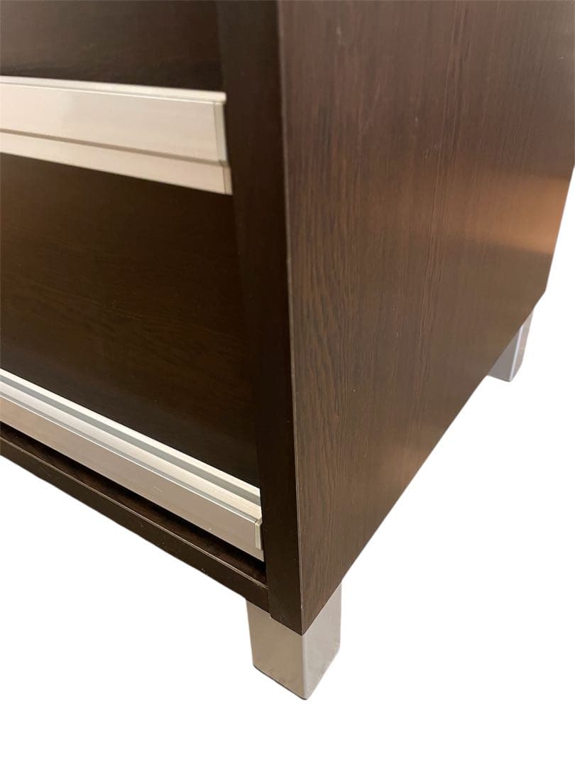 オークス CDラック キャビネット 木目調 7段 収納 飾り棚 約735枚収納