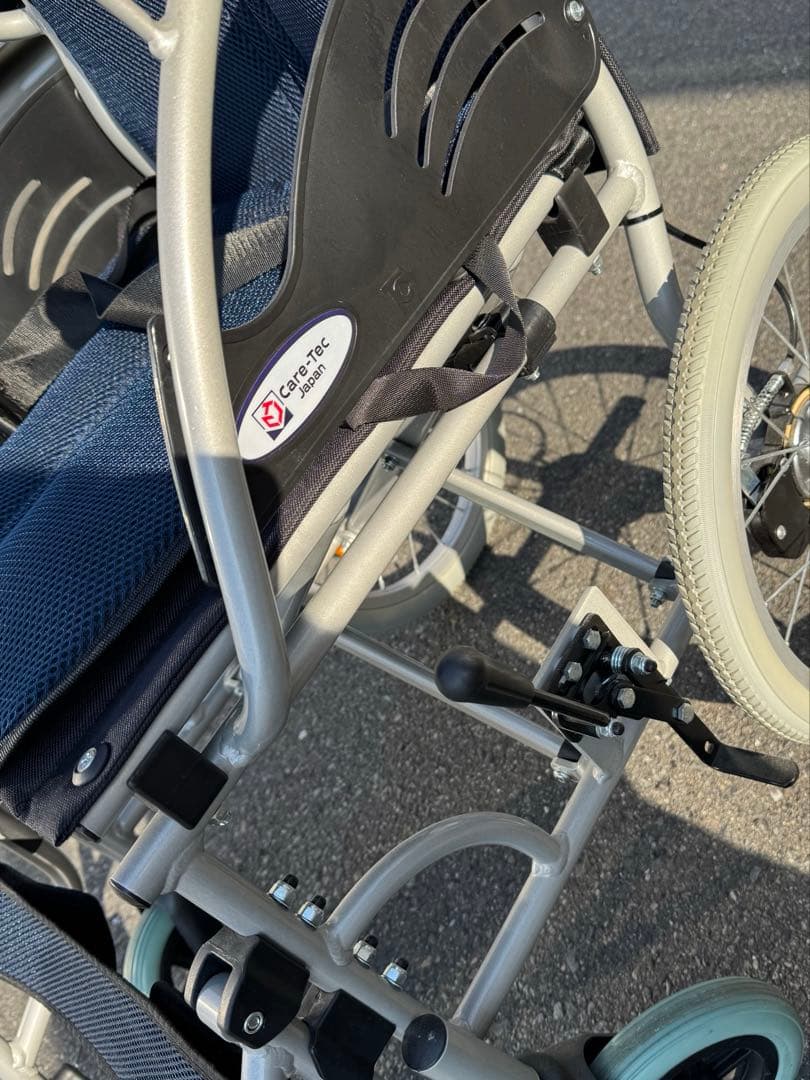 超美品　日本製　洗える介助式車椅子
