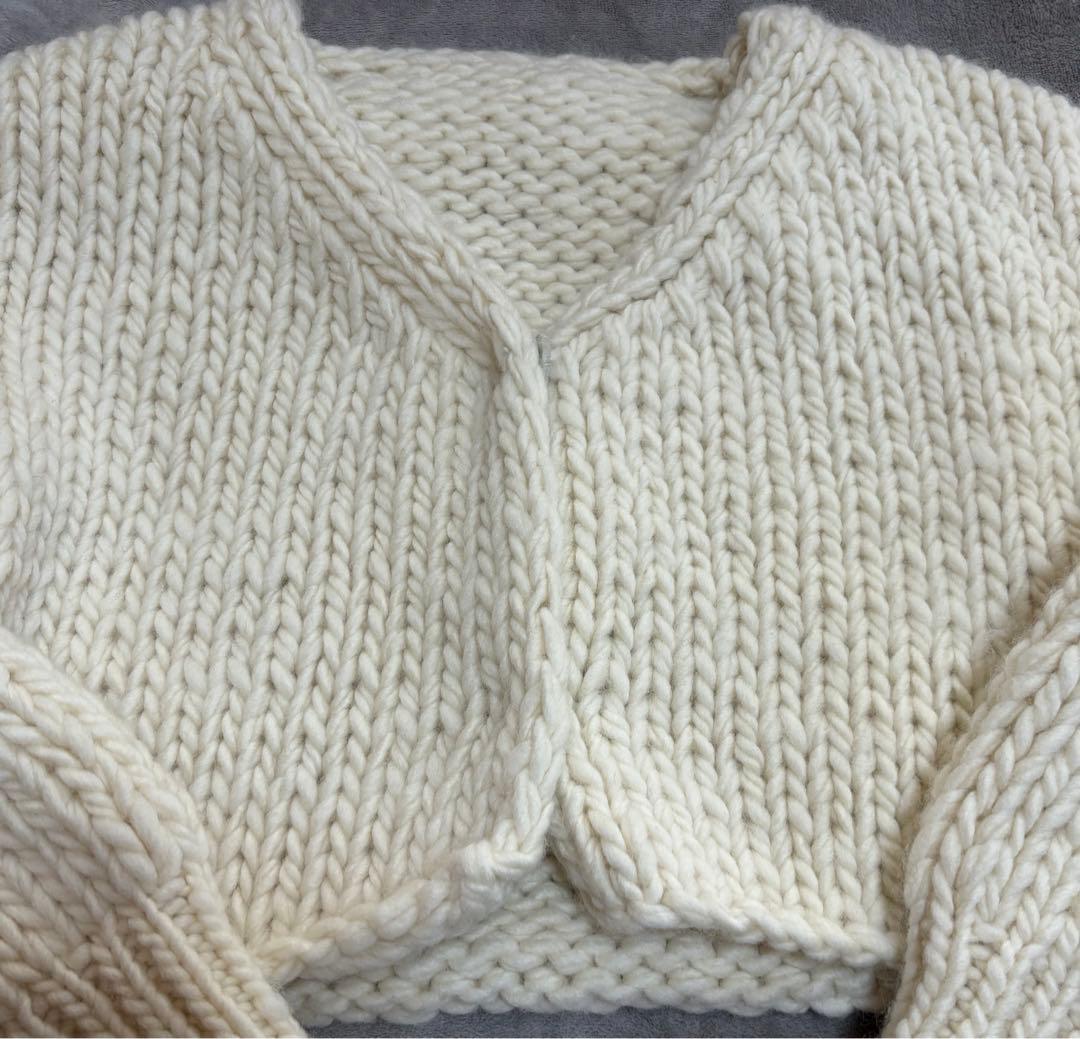 rii　plage roving hand ニットカーディガン