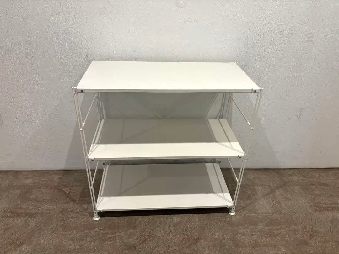 ⭐️美品⭐️２個セット⭐️無印⭐️スチールユニットシェルフ⭐️ライトグレー⭐️ワイド小