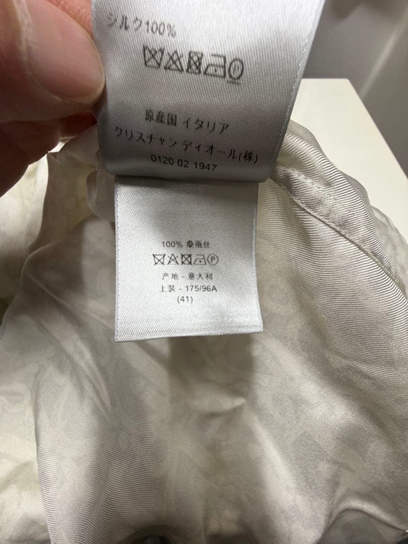 Dior ホワイト 長袖シャツ