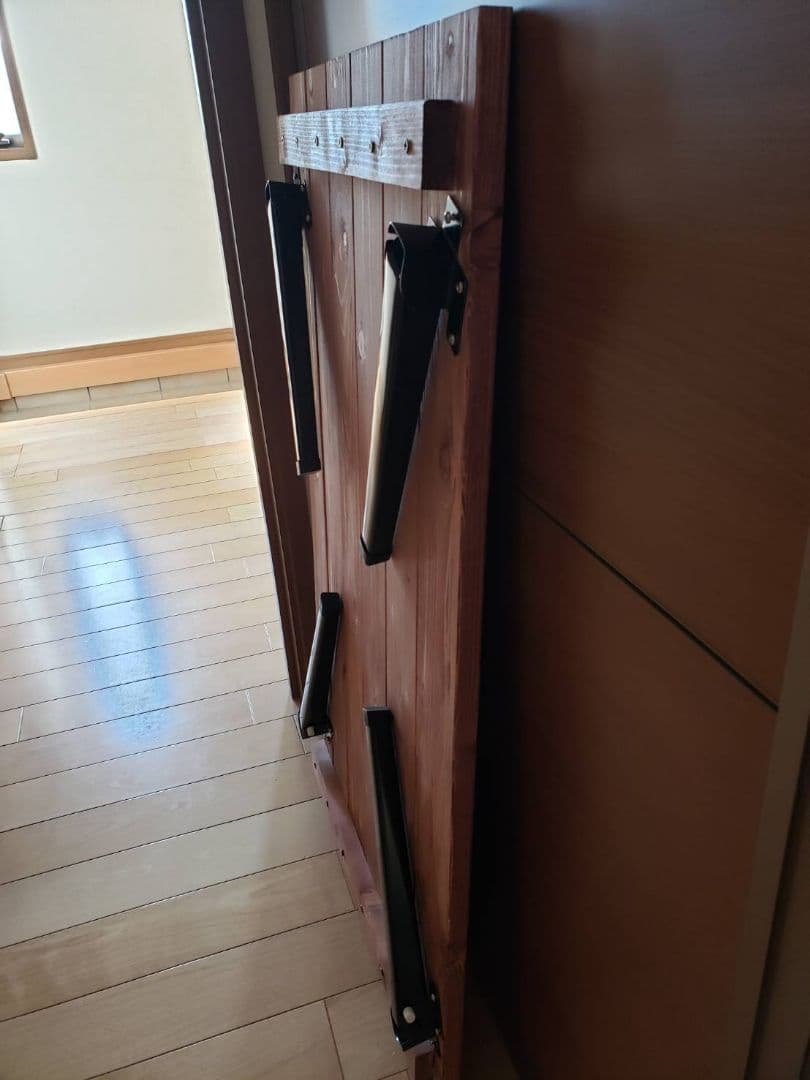 110×70リビングテーブル　折り畳み式　ウォールナット塗装　アンティーク　木製