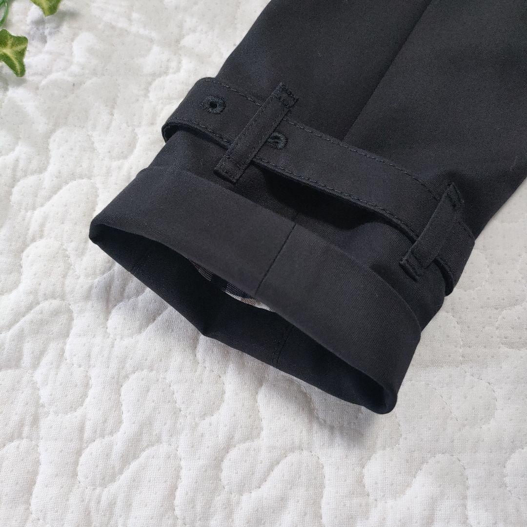 美品✨アクアスキュータム　ウールライナー付きトレンチコート　黒　サイズ4