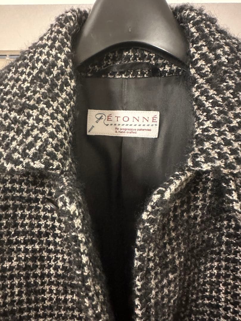 ÉTONNÉ シルク混ステンカラーコート サイズ44