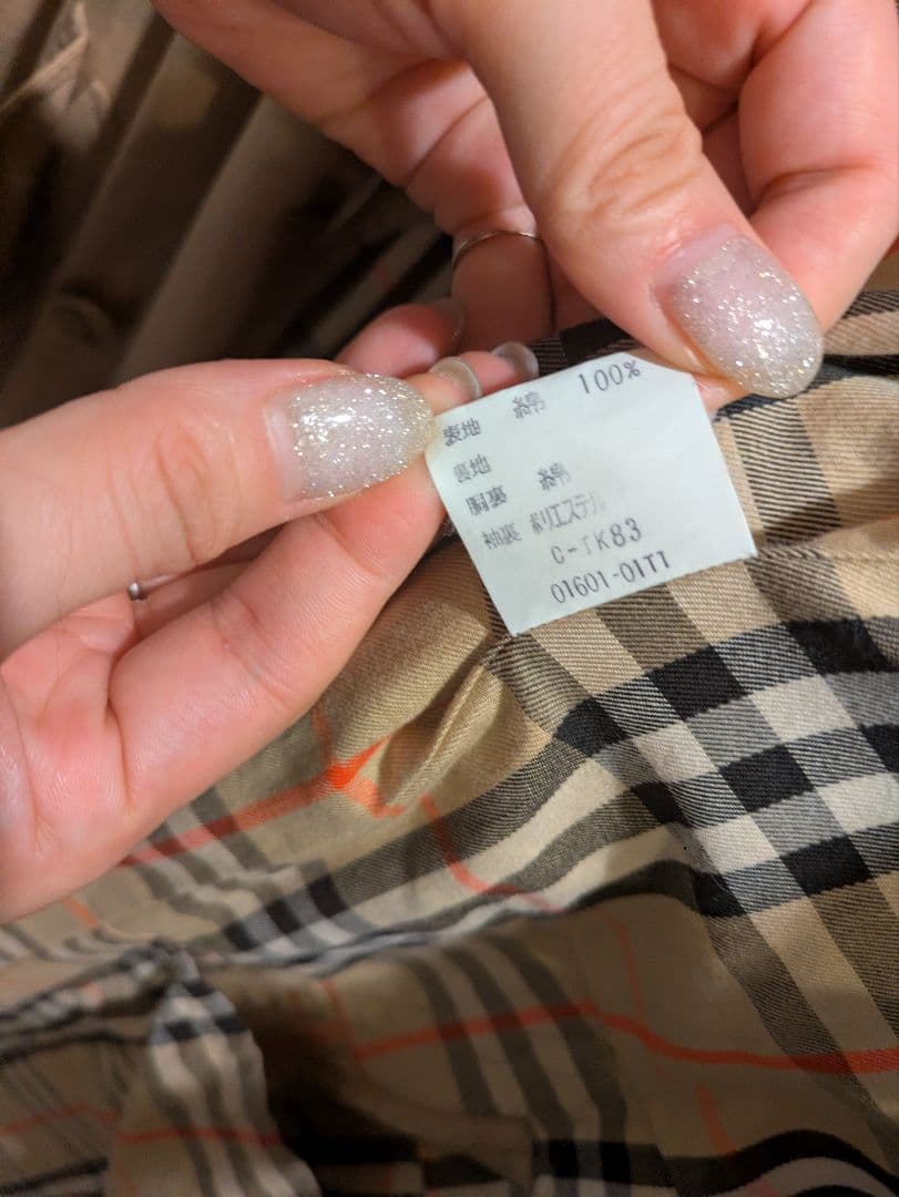 BURBERRY　ベージュ トレンチコート ダブルブレスト