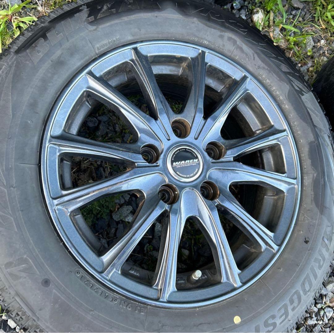 アルミホイール＆スノータイヤ　195/65R15　4本セット.PCD 114.3