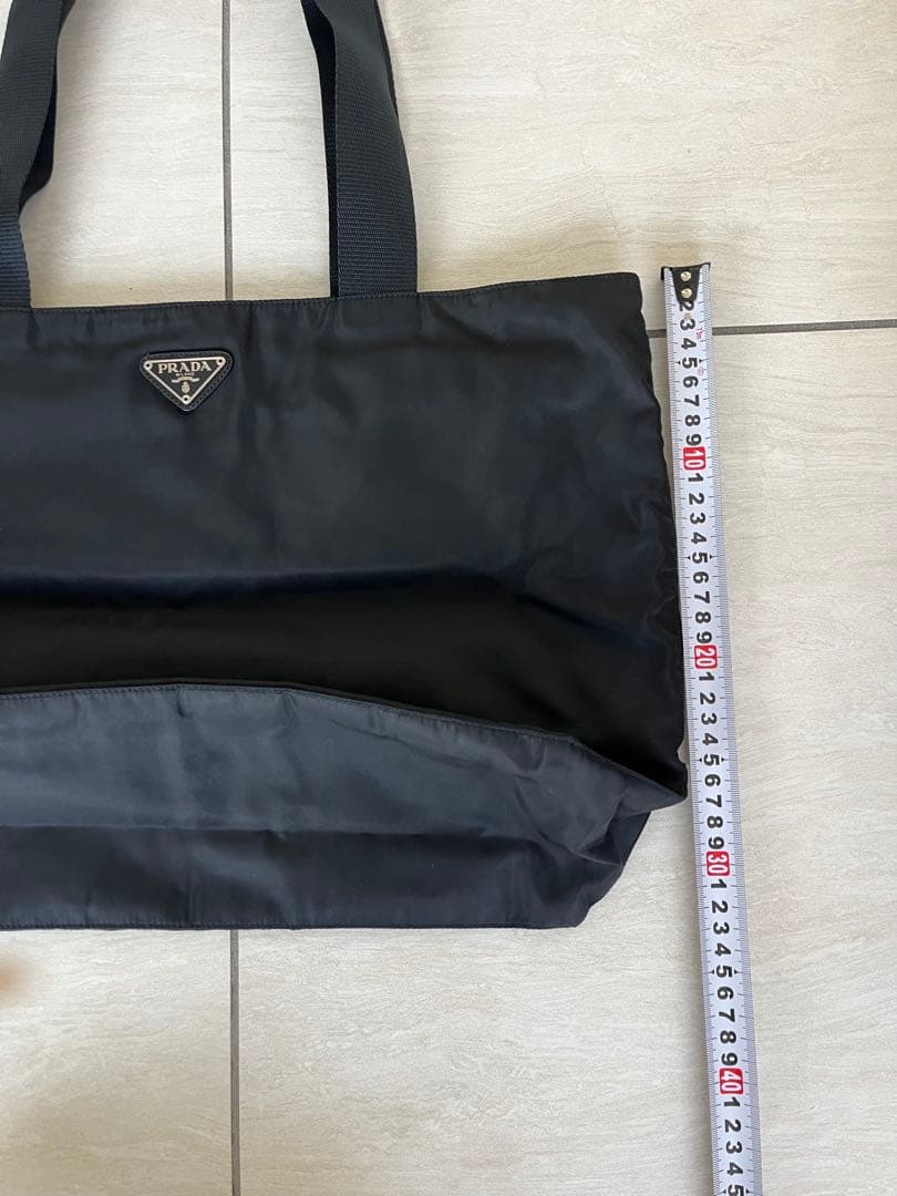 PRADA ブラック ナイロンバッグ 大　約48cm x 33cm x 12cm