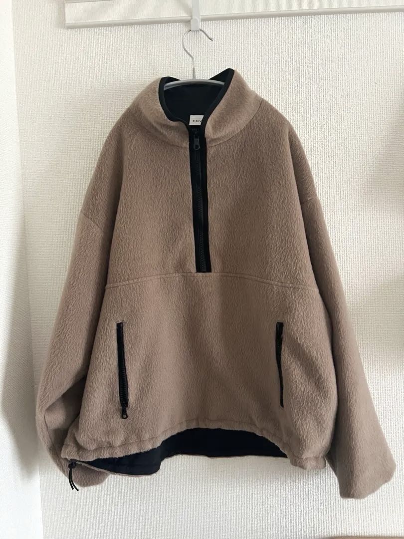 yenn SHAGGY HALF ZIP JK シャギーハーフジップジャケット