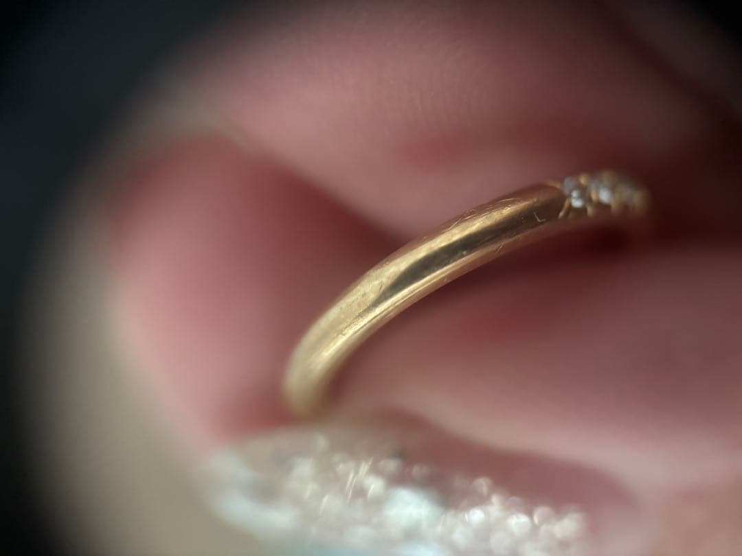 ティファニー フォーエバー クラシックバンド ダイヤ リング 750 YG 8号