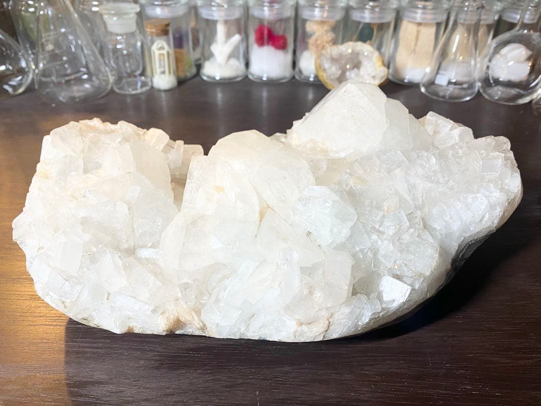 魚眼石　アポフィライト　クラスター特大　約4kg 結晶　水晶　値下げ交渉承ります