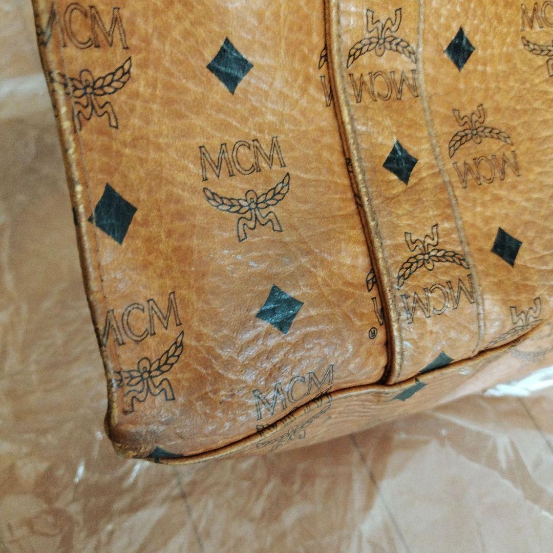 MCM　エムシーエム ロゴトートバッグ ヴィセトス柄 本革 ヴィンテージ