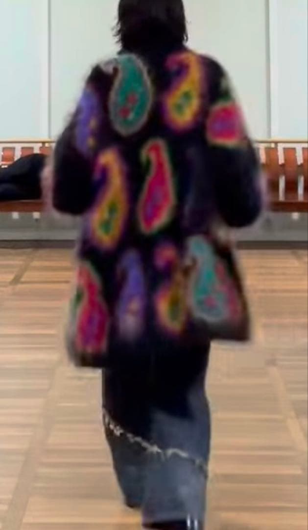 ユーロヴィンテージ　ファーコート　カーディガン着画あり