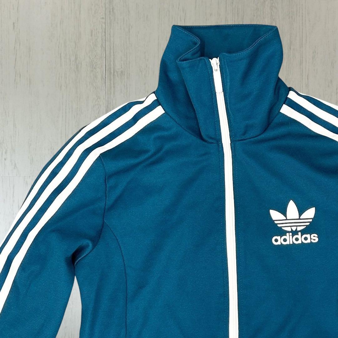 アディダスオリジナルス トラックジャケット 花柄裏地 ブルー M 46