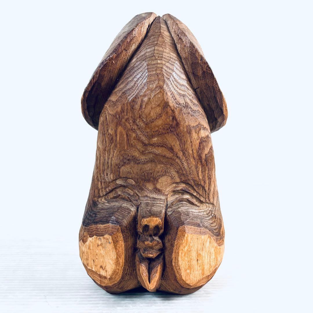 縁起物　子孫繁栄　男根　置物　木彫り　大きい　珍品