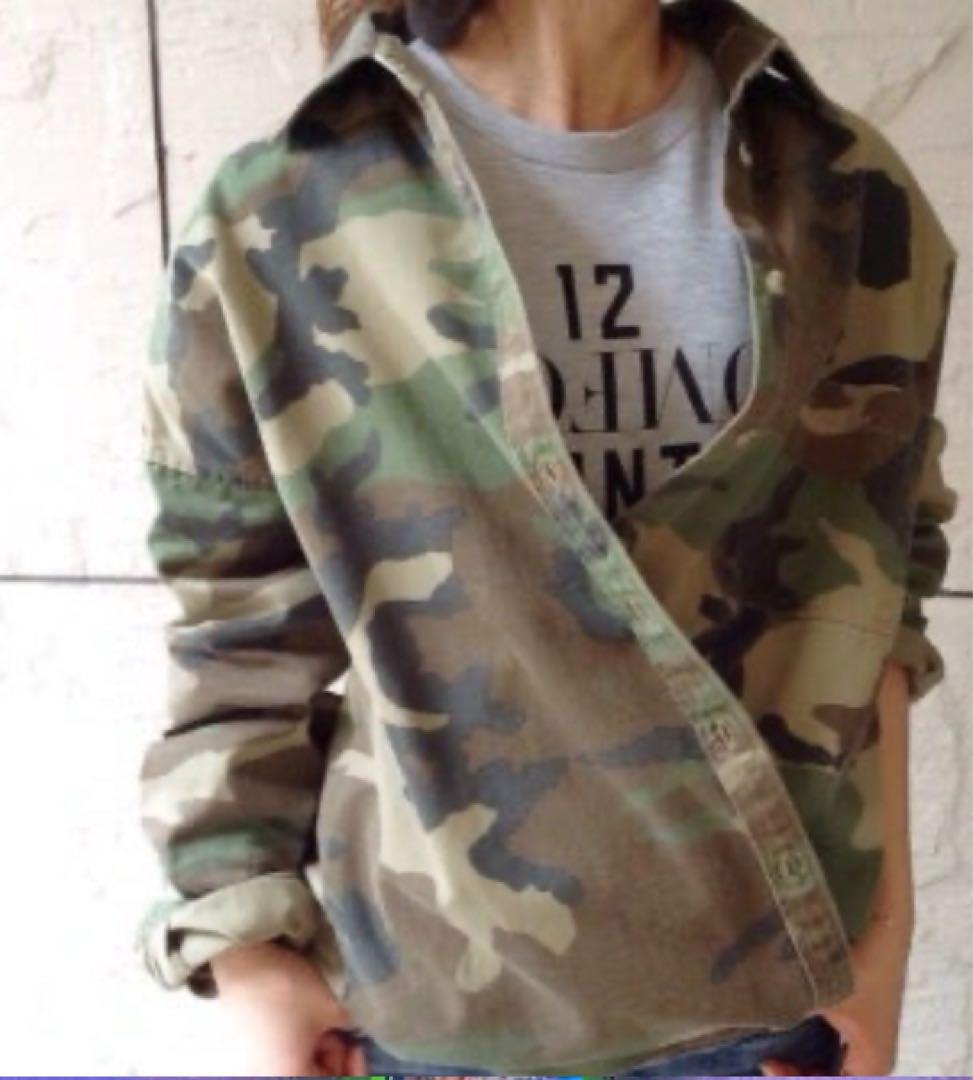 アパルトモンDEUXIEME CLASSE迷彩BIGオーバーシャツ（38）