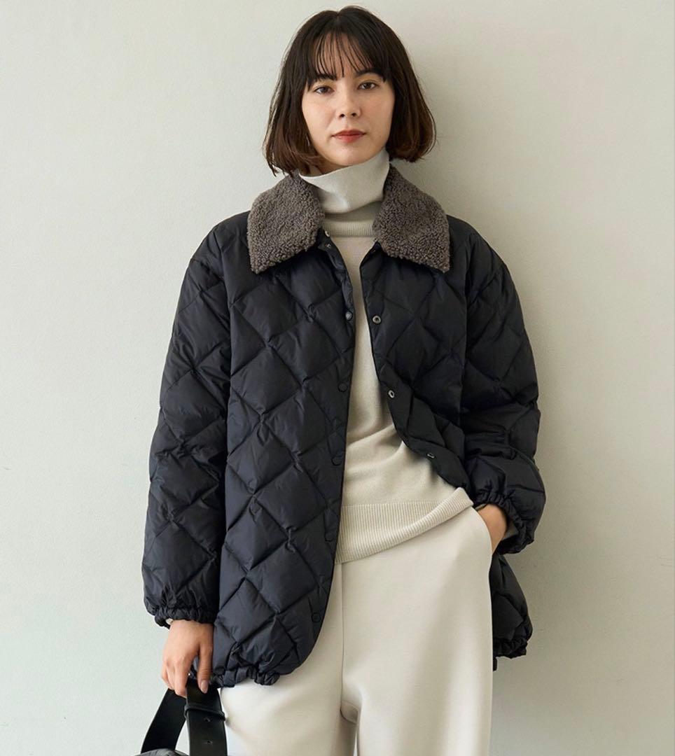 UNFILO／TAIONコラボ ボア襟 リバーシブルダウン