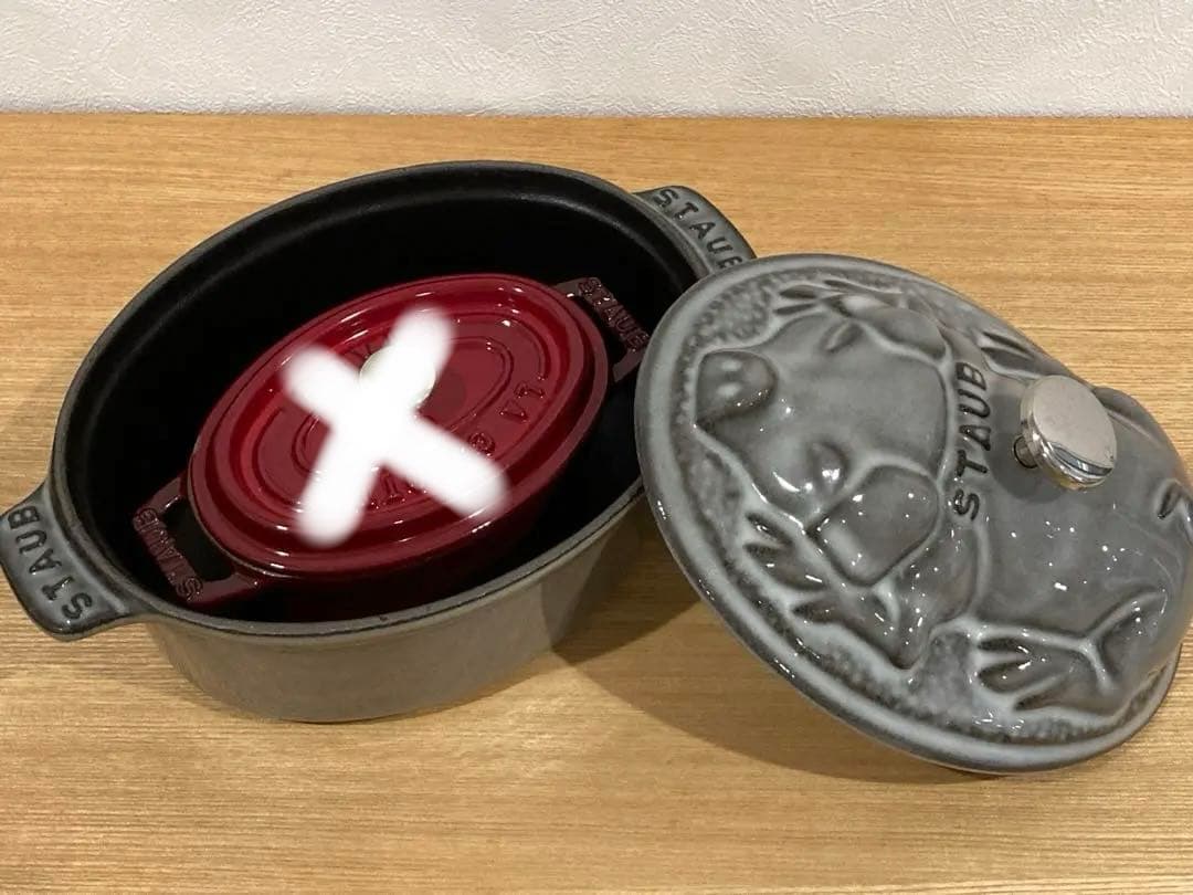 staub 旧ピギーココット　オーバル　17 レア　ストウブ