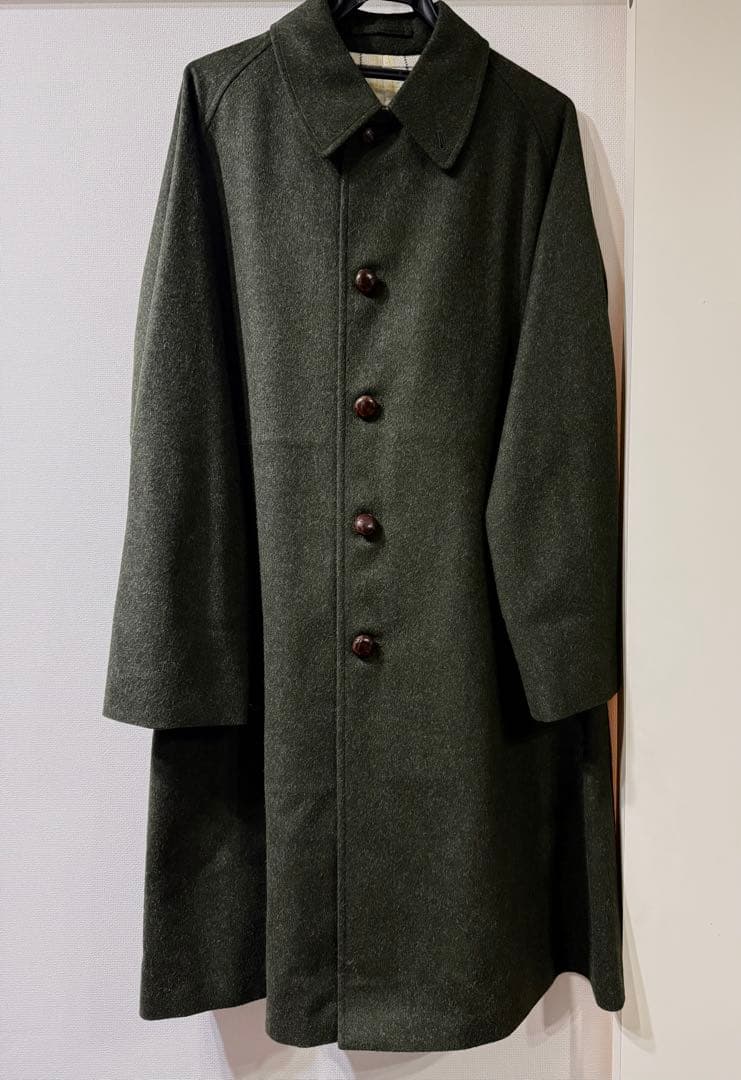 新同品アナトミカANATOMICA名品シングルラグランコート最高級ローデンウール