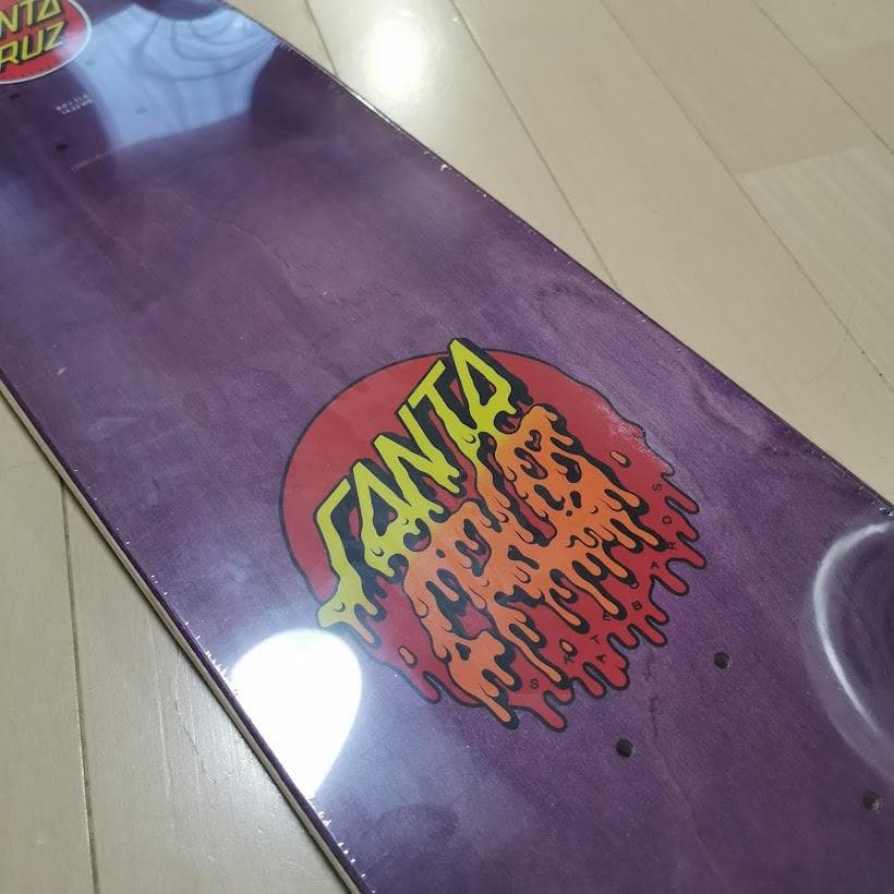 サンタクルーズ スケボーデッキ flame dot 定番ロゴ ８インチ