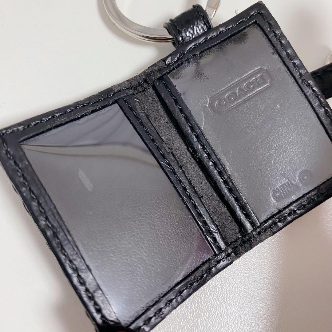 【大人気】coach Picture Frame Charm★写真入れ★手帳型黒