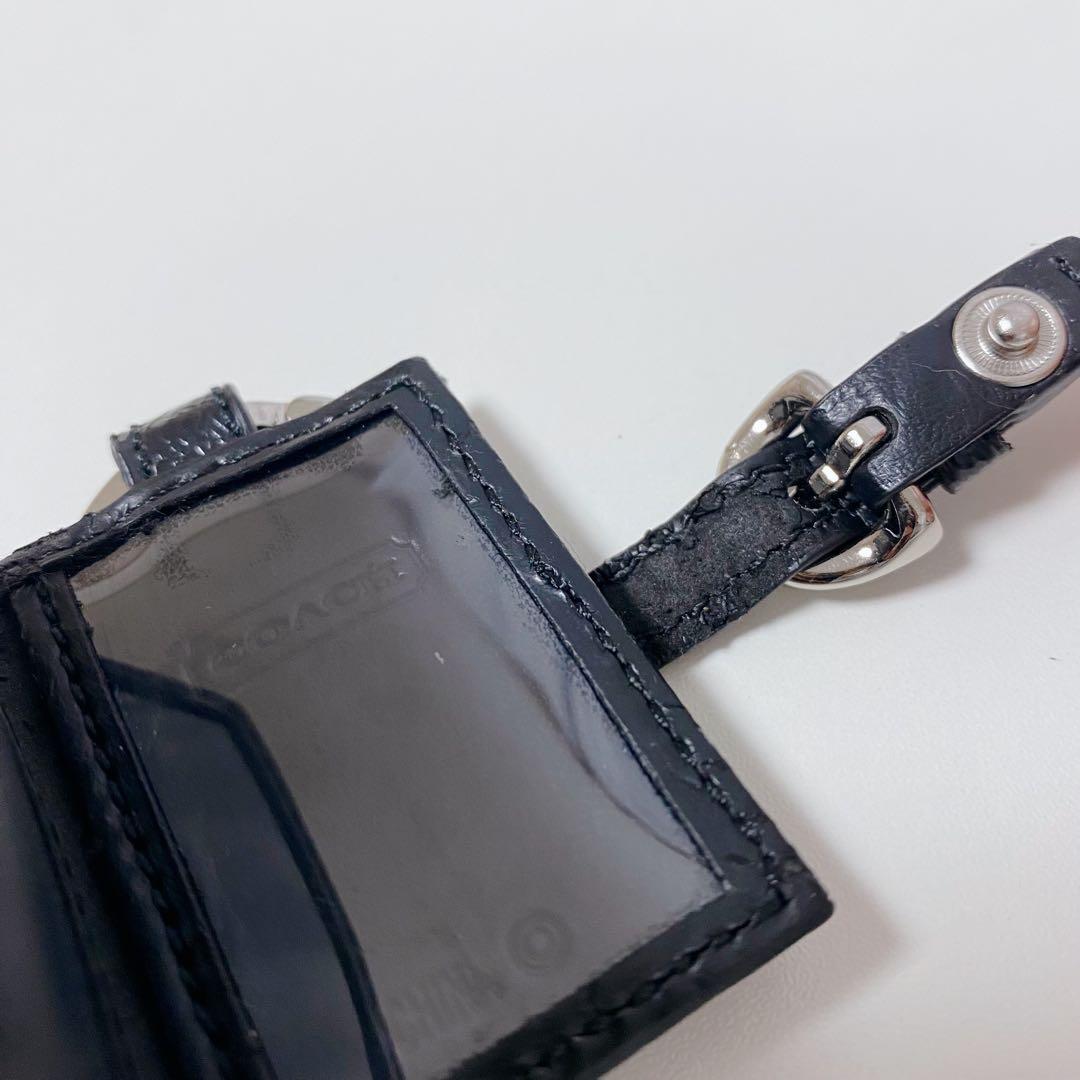 【大人気】coach Picture Frame Charm★写真入れ★手帳型黒