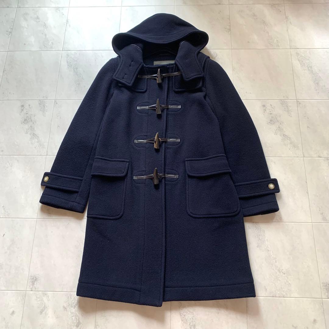 マッキントッシュロンドン メルトンウール ダッフルコート 40 ネイビー