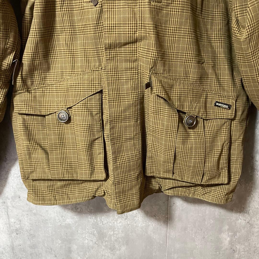 Burtonバートンスキーウェアスノーボードジャケットパーカーフードベージュ茶色
