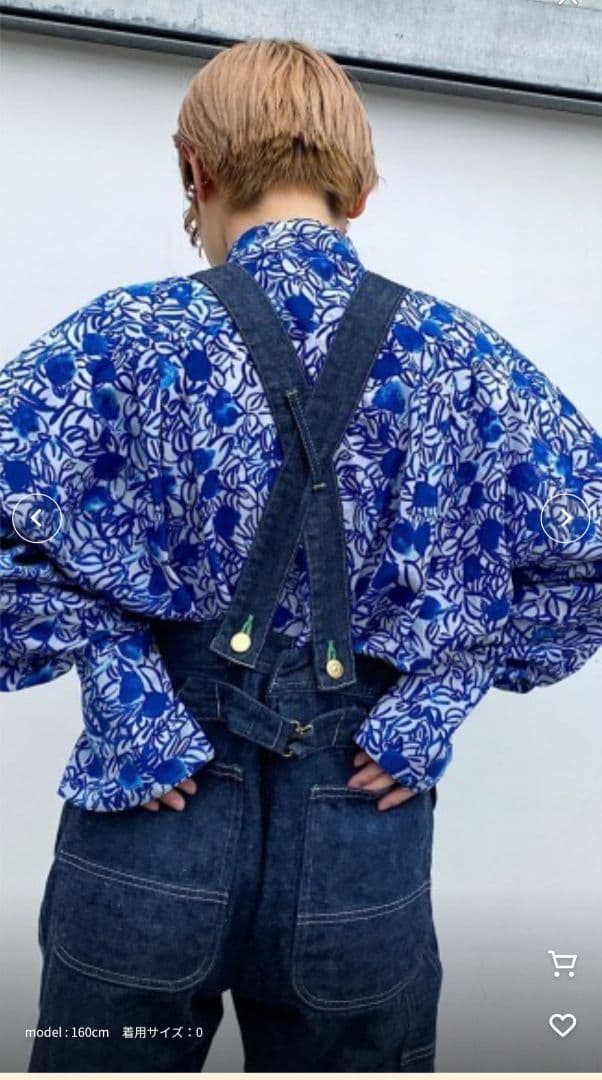 HOLIDAY LOW BACK デニムオーバーオール　spick＆span