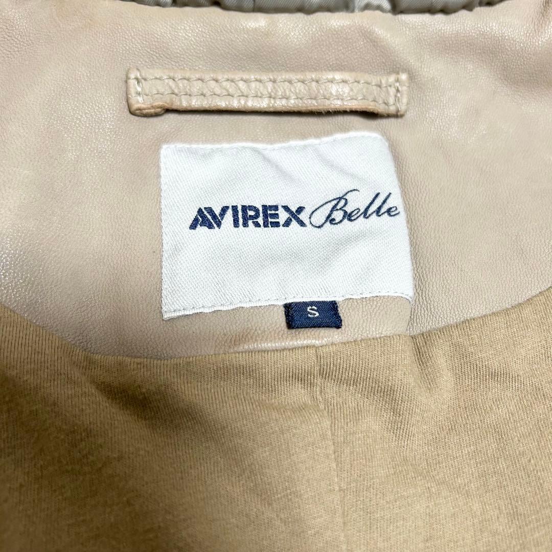 【タグ付き】AVIREX Belle アビレックス レザーコート 羊革