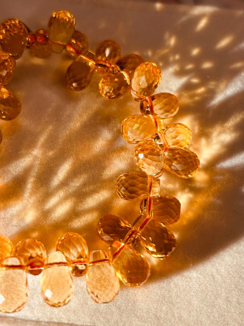 ☆【ウチの看板娘✨️最高級天然非加熱】シトリンブレスレット【鑑別書つき】