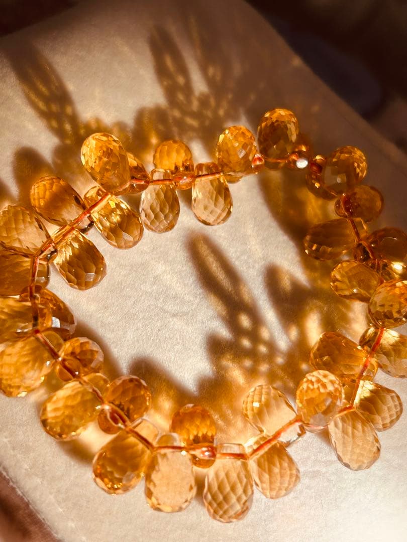 ☆【ウチの看板娘✨️最高級天然非加熱】シトリンブレスレット【鑑別書つき】