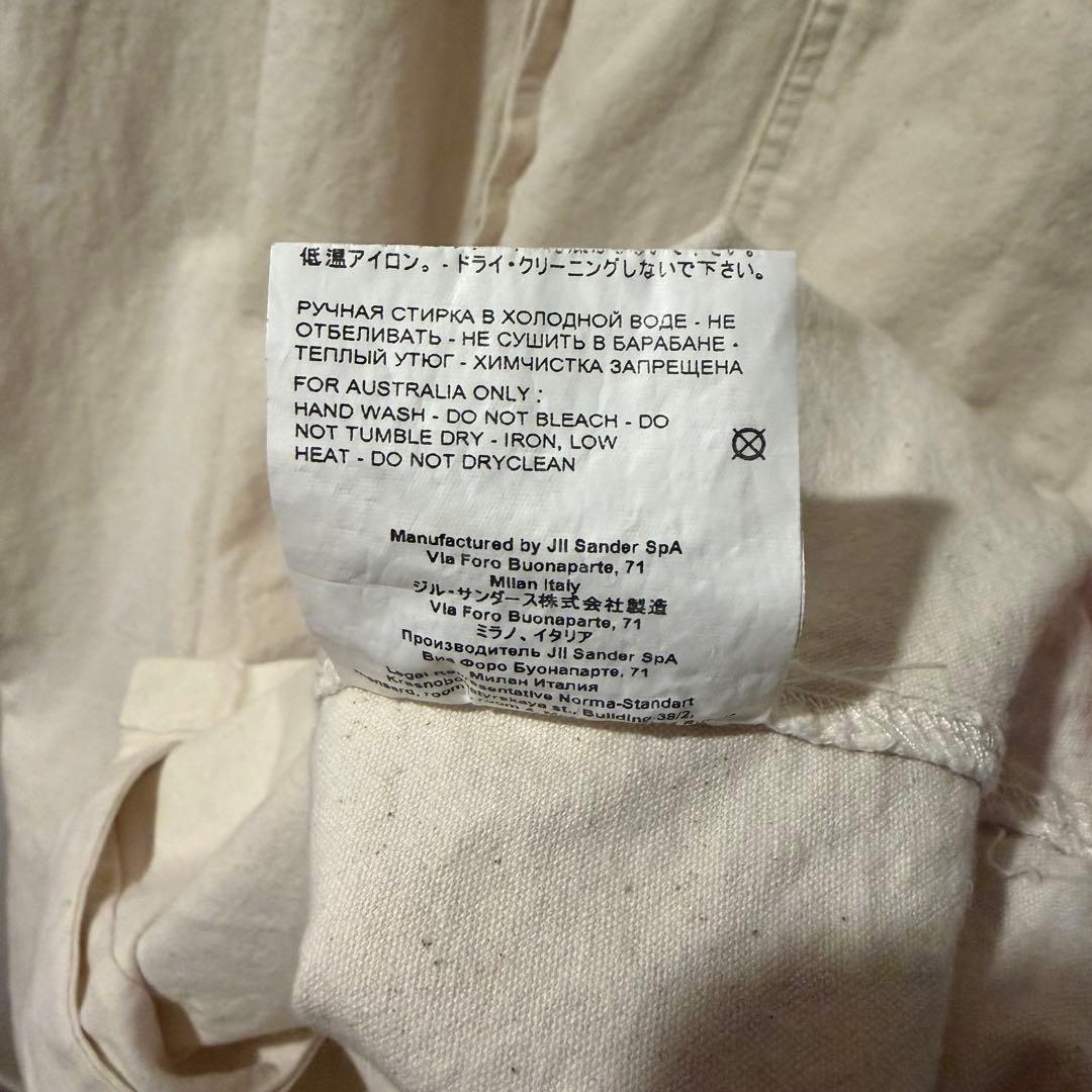 JIL SANDER 半袖シャツ アイボリー