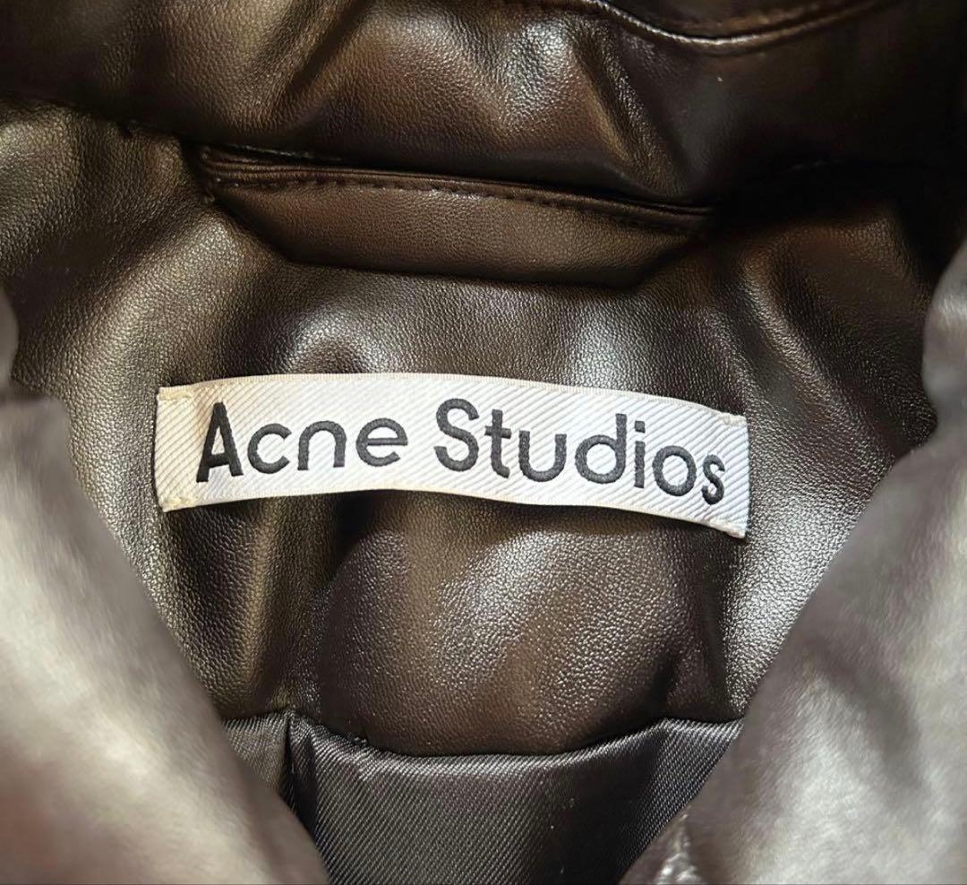 Acne Studios フェイクレザー コーティングボンバージャケット