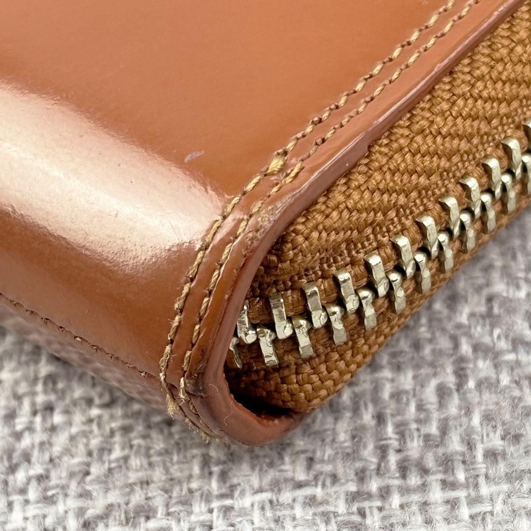 美品ポーター★コードバンレザー ジッピーウォレット 長財布 本革 茶 日本製
