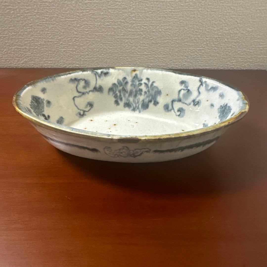 【未使用】コウホ窯　市野吉記　楕円皿