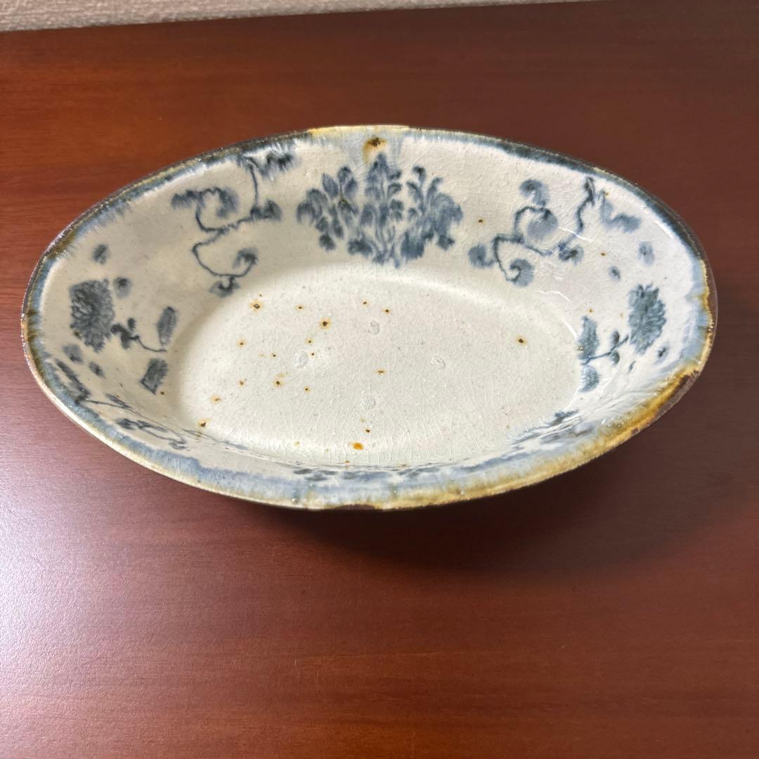 【未使用】コウホ窯　市野吉記　楕円皿